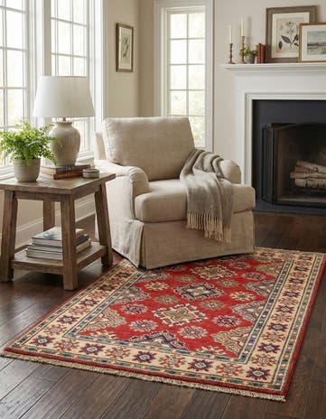 2' 8 x 4' 3 Hand Knotted Kazak Rug