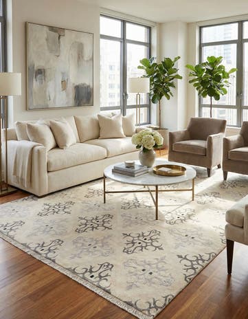 7' 11 x 10' Hand Knotted Darya Wool Rug