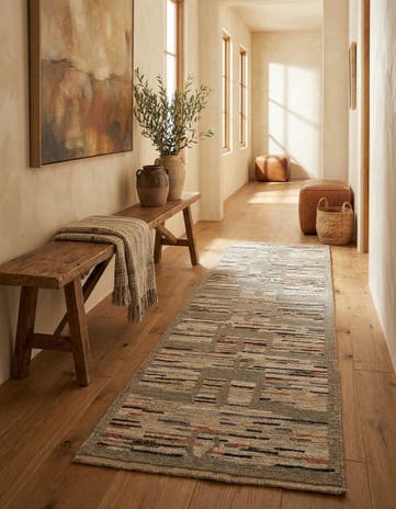 2' 10 x 9' 10 Hand Knotted Moroccan Runner Rug