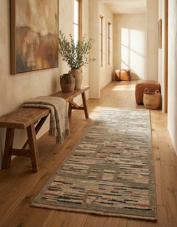 2' 10 x 9' 10 Hand Knotted Moroccan Runner Rug