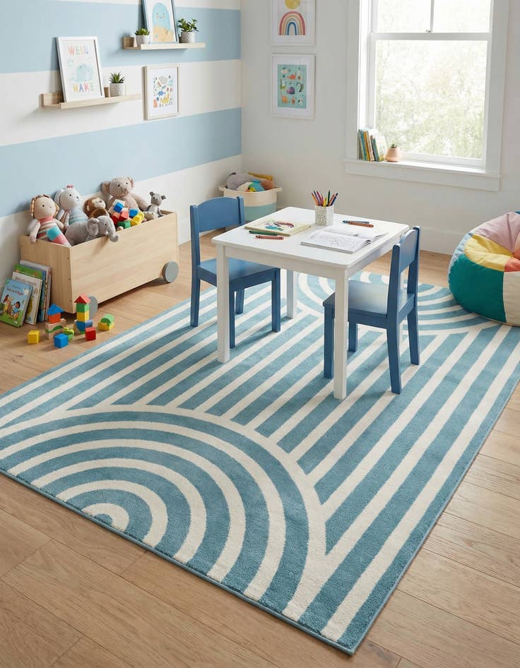 Detail image of 5' x 7' Whimsy Kids Rug