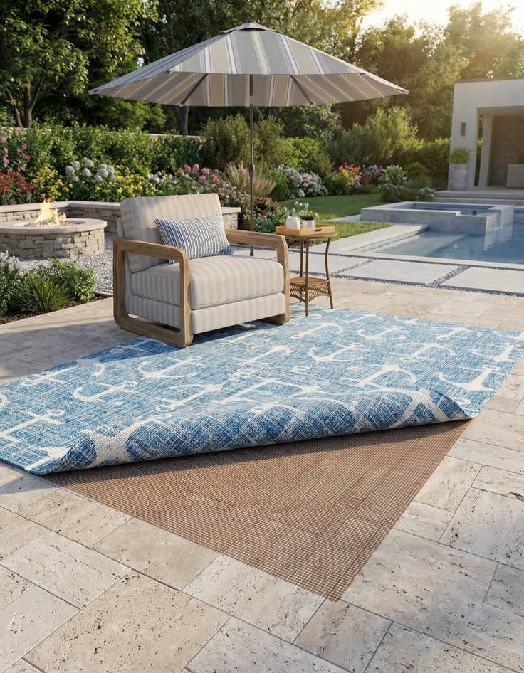 Detail image of 7' x 9' 10 Outdoor Rug Pad