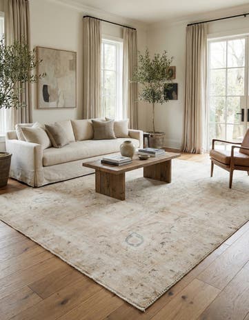 9' 2 x 12' 2 Hand Knotted Ultra Vintage Persian Wool Rug