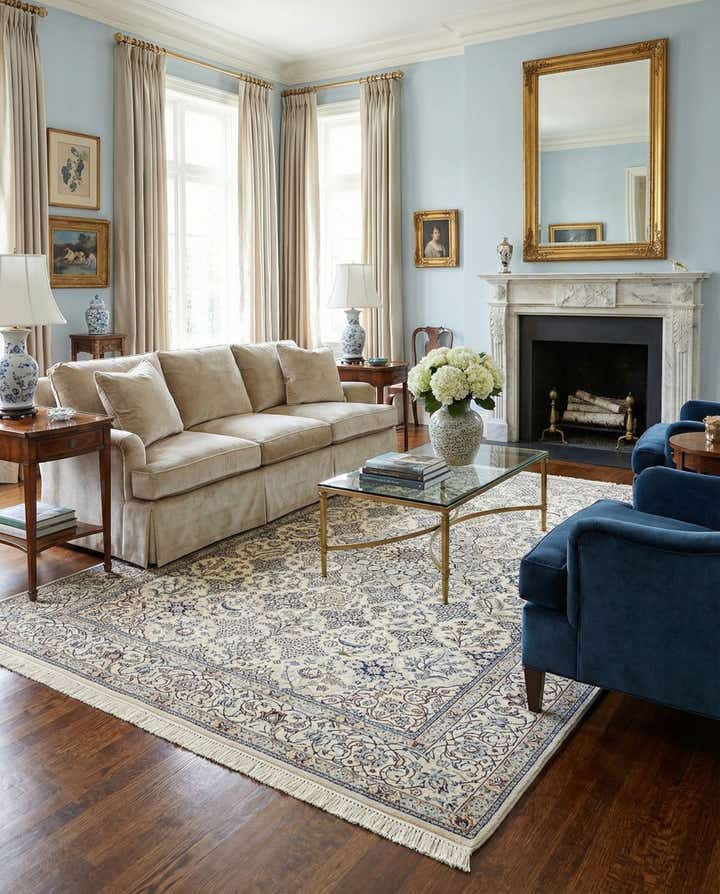 6' 9 x 9' 9 Nain Rug