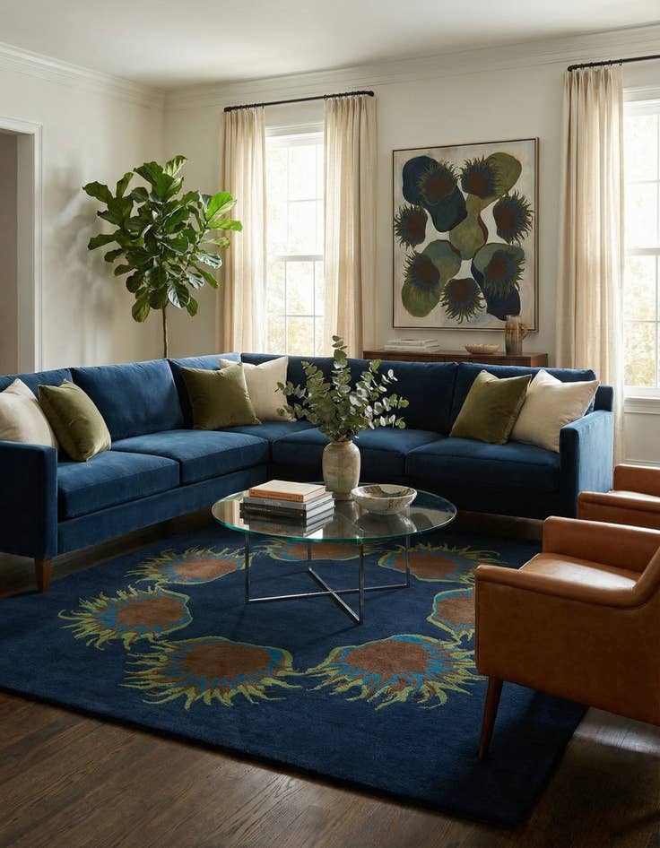 Detail image of 7' 6 x 7' 7 Luna Square Rug