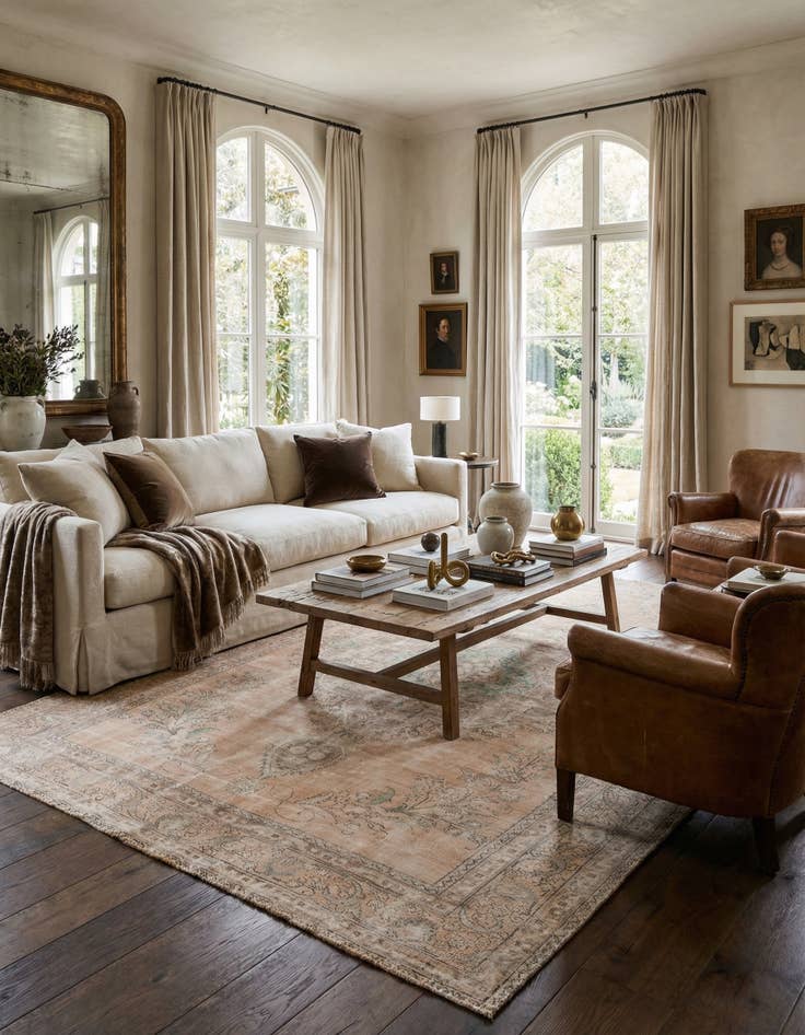 Detail image of  9' 6 x 13' 1  Hand Knotted Ultra Vintage Persian Wool Rug