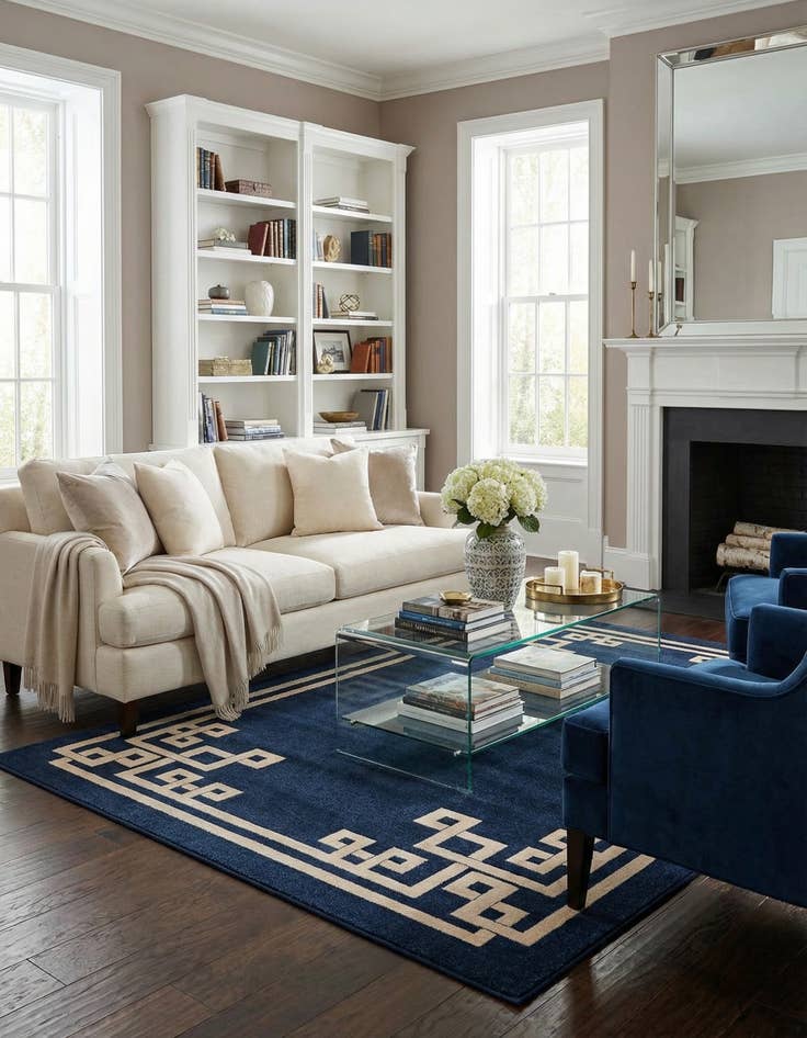 Detail image of 10' x 13' Greek Key Rug