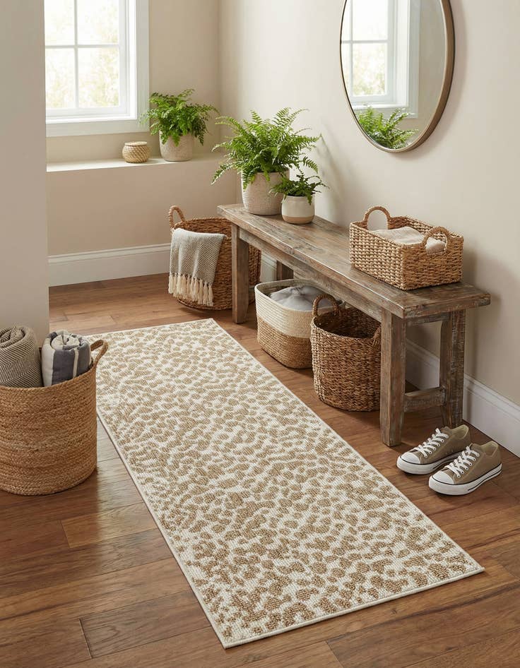 Detail image of 2' x 6' 1 Easy-Clean Safari Indoor / Outdoor Runner Rug