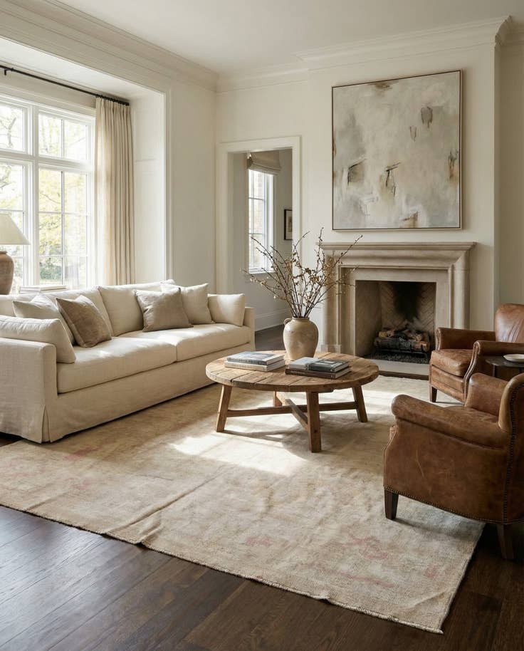 Detail image of 9' x 10' 10 Hand Knotted Oushak Wool Rug