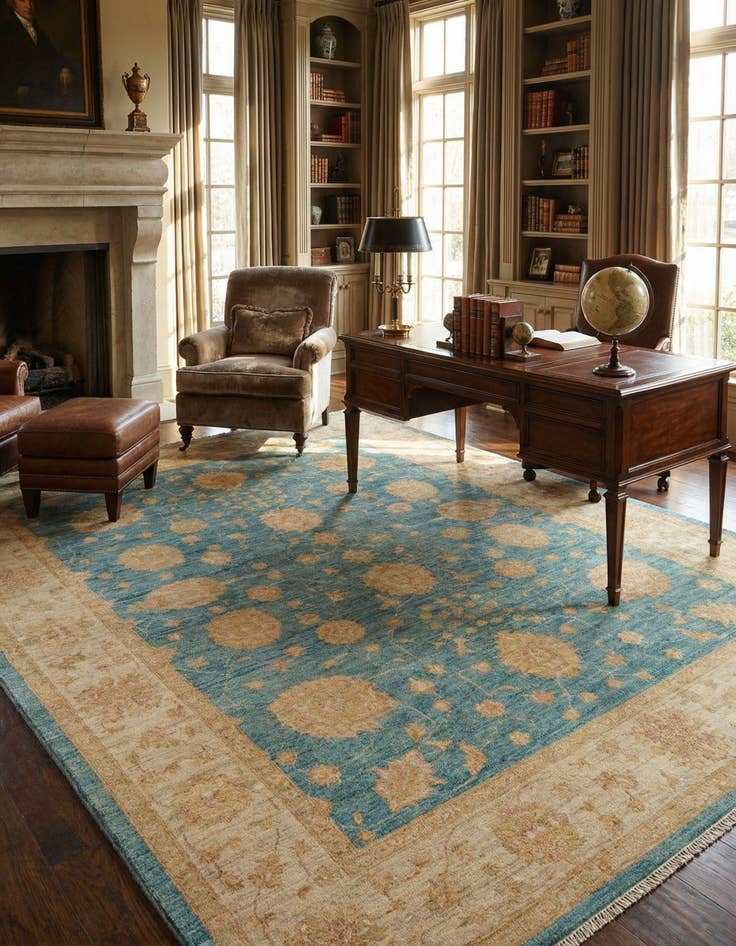 Detail image of 5' 9 x 7' 6 Ziegler Wool Rug