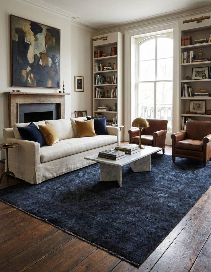 Detail image of 6' 5 x 9' 7  Hand Knotted Ultra Vintage Persian Wool Rug