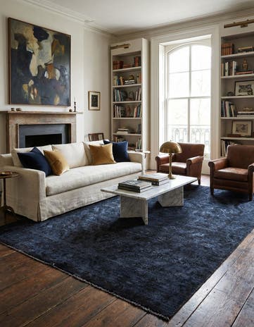 6' 5 x 9' 7 Hand Knotted Ultra Vintage Persian Wool Rug