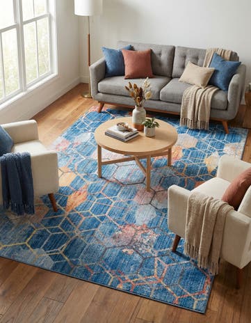 Blue Andromeda Rug