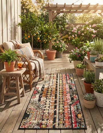 2' x 5' Easy-Clean Casablanca Indoor / Outdoor Runner Rug