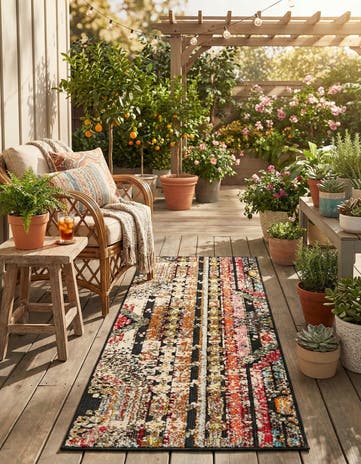 2' x 5' Easy-Clean Casablanca Indoor / Outdoor Runner Rug
