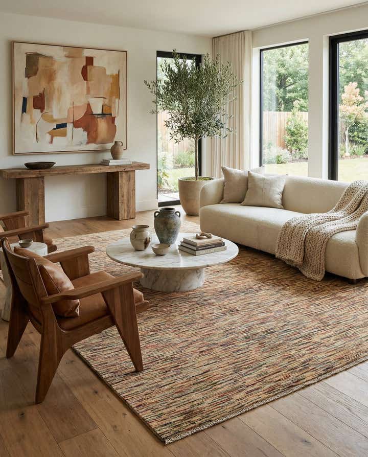 6' 6 x 9' 10 Hand Knotted Modern Ziegler Rug
