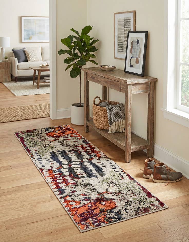 Detail image of 2' x 5'  Washable Haerfest Runner Rug