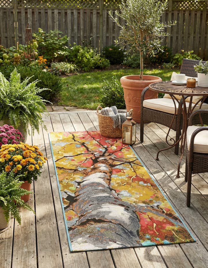 2' x 5' 1 Easy-Clean Botanical Indoor / Outd...