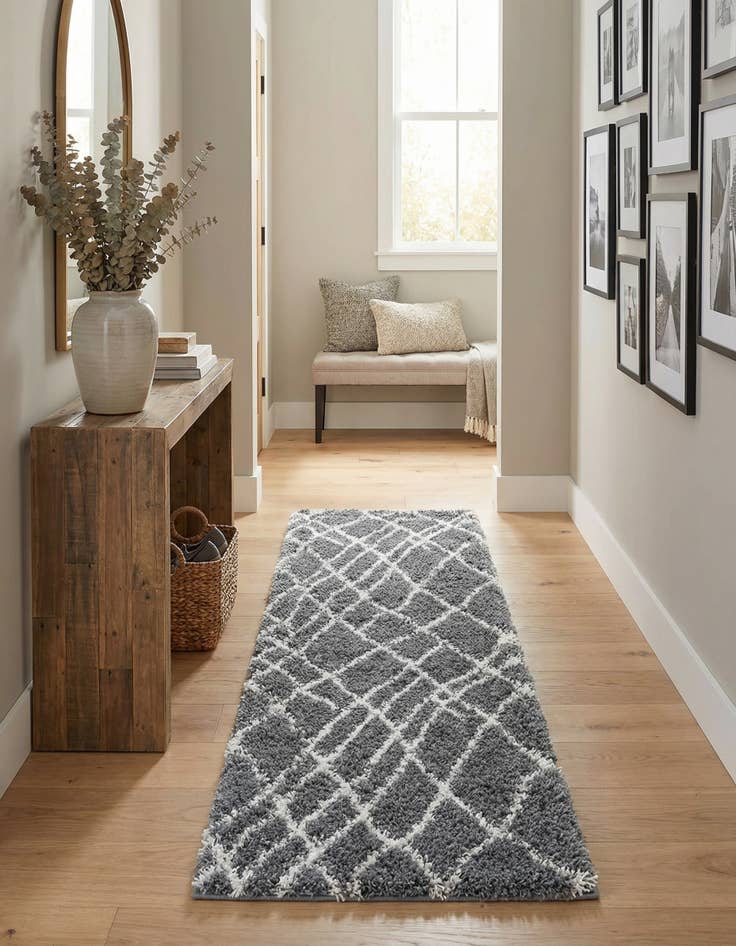 Detail image of  2' x 6' 7 Soft Touch Shag Runner Rug