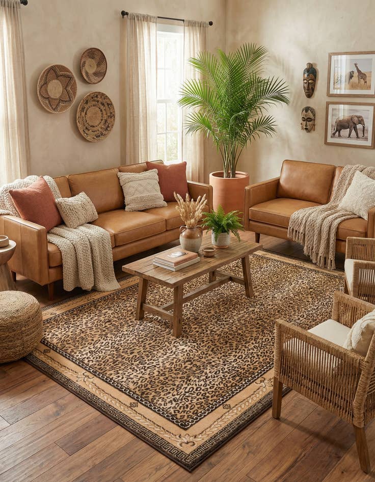 Detail image of 7' 1 x 10' Safari Rug