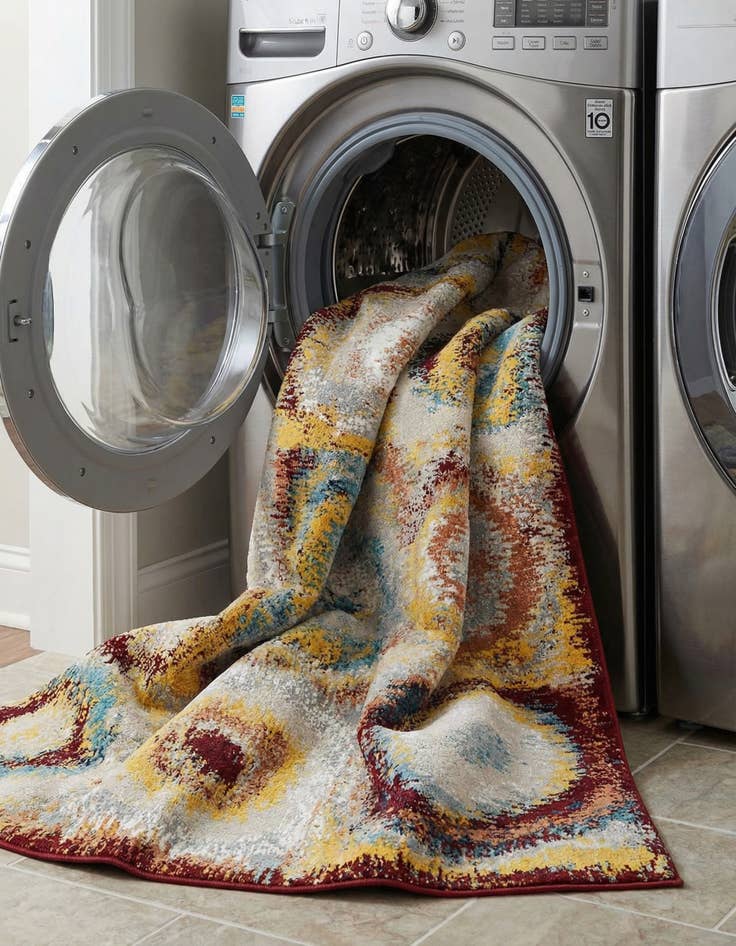 Detail image of  7' 10 x 10' Kamala Washable Rug