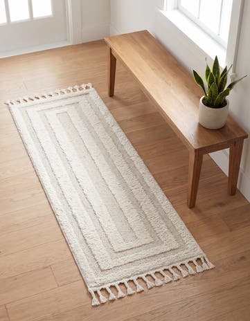Ivory Boho Runner Rug