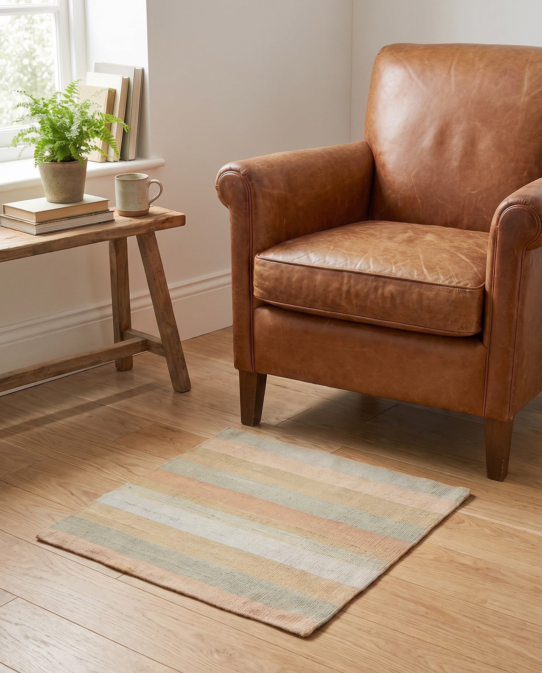 2' 5 x 2' 5 Hand Woven Pillow Wool Square Rug