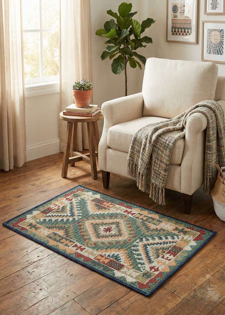 2' x 3' Easy-Clean Baja Indoor / Outdoor Rug
