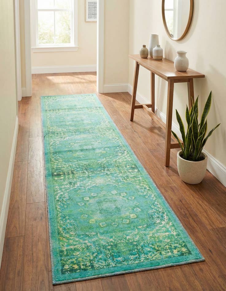 Detail image of 2' x 13'  Washable Renaissance Runner Rug
