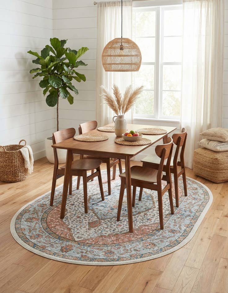 Detail image of  6' 1 x 9' Nyla Oval Rug