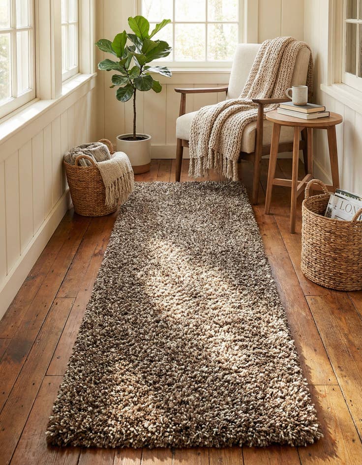 Detail image of 2' x 6' Infinity Shag Runner Rug