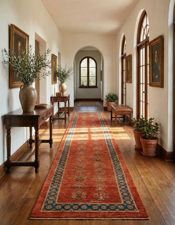 2' 8 x 9' 6 Luribaft Wool Runner Rug