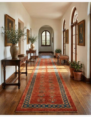 2' 8 x 9' 6 Luribaft Wool Runner Rug