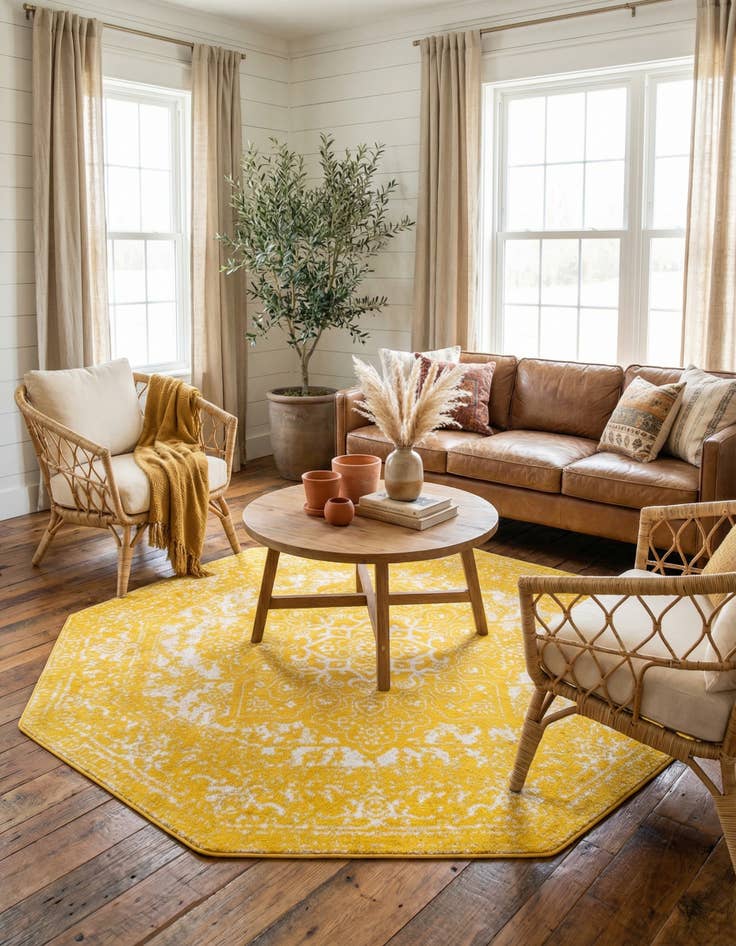 Detail image of  7' 10 x 7' 10 Arlington Octagon Rug