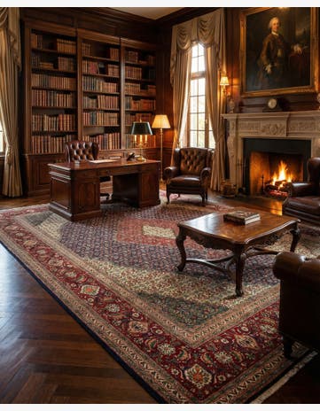 9' 11 x 12' 4 Tabriz Mahi Rug