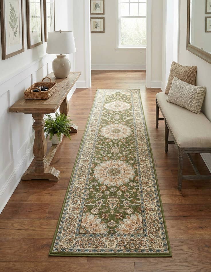 Detail image of 2' 7 x 12' Easy-Clean Traditional Indoor / Outdoor Runner Rug