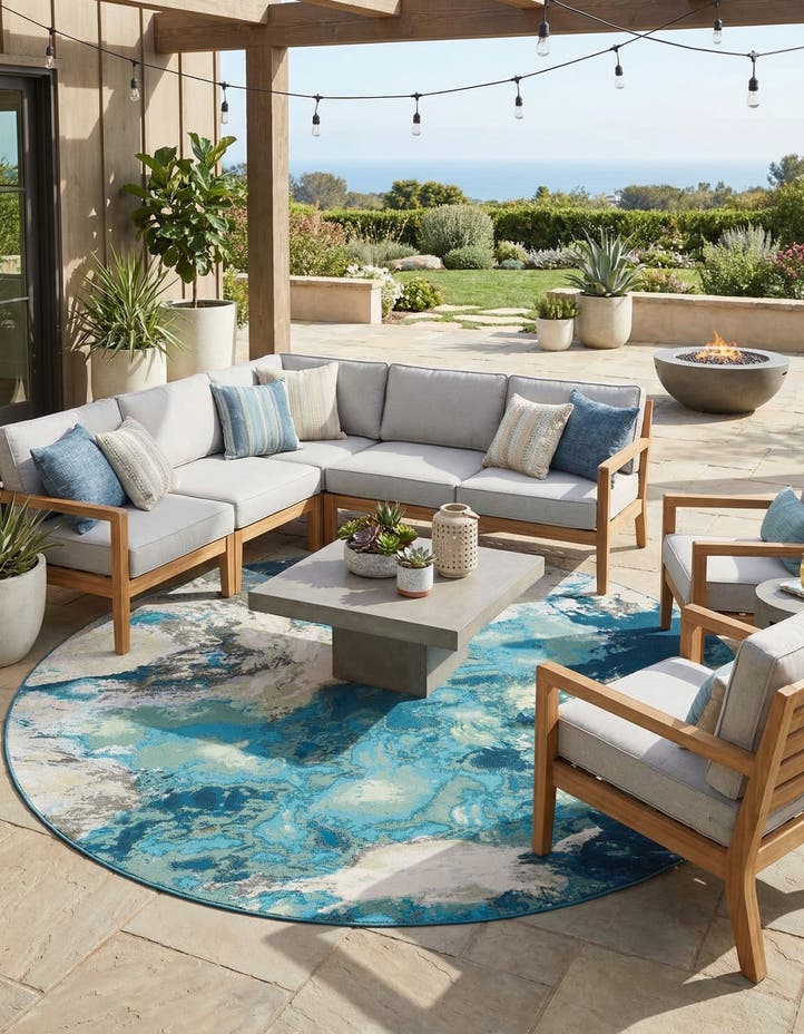 10' x 10' Easy-Clean Modern Indoor / Outdoor...