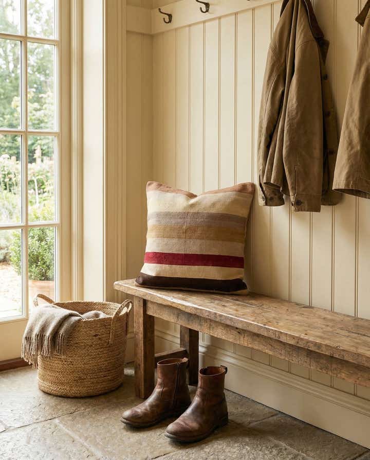 2' 5 x 2' 5 Hand Woven Pillow Wool Square Rug