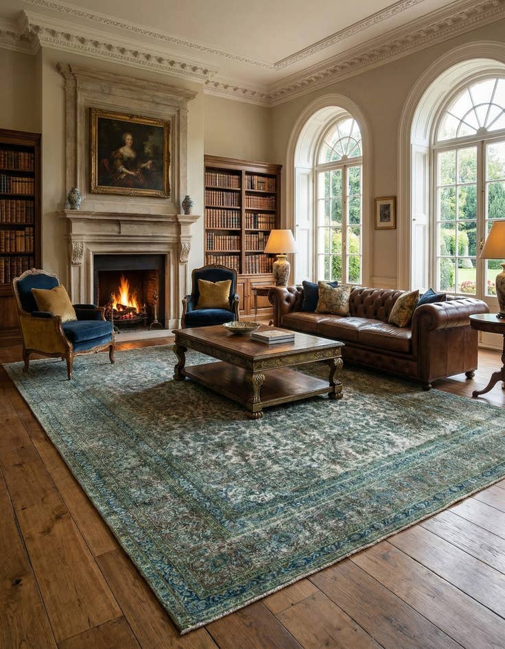 Detail image of 9' 5 x 12' 7 Vintage Royal Rug