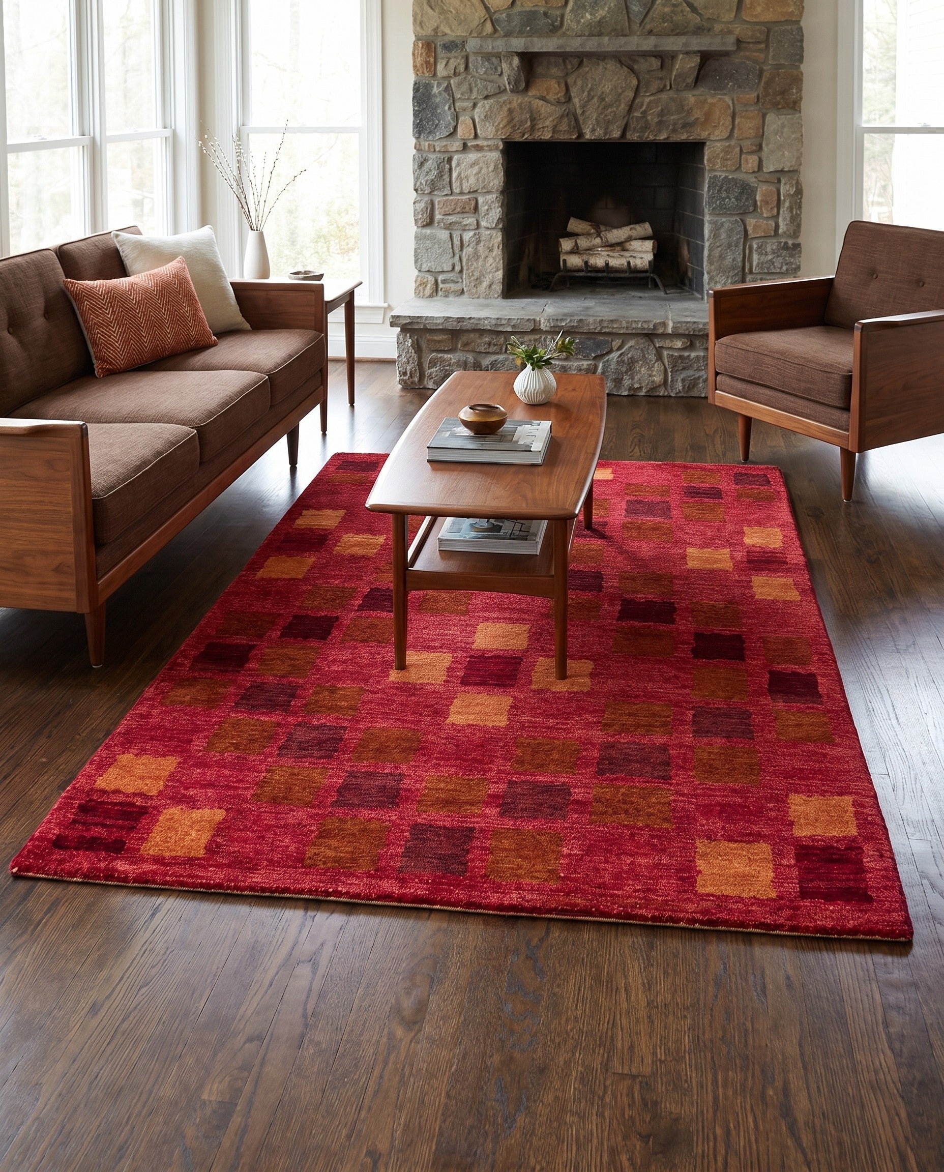 4' 7 x 6' 8 Hand Knotted Kashkuli Gabbeh Rug