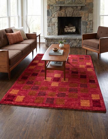 4' 7 x 6' 8 Hand Knotted Kashkuli Gabbeh Rug