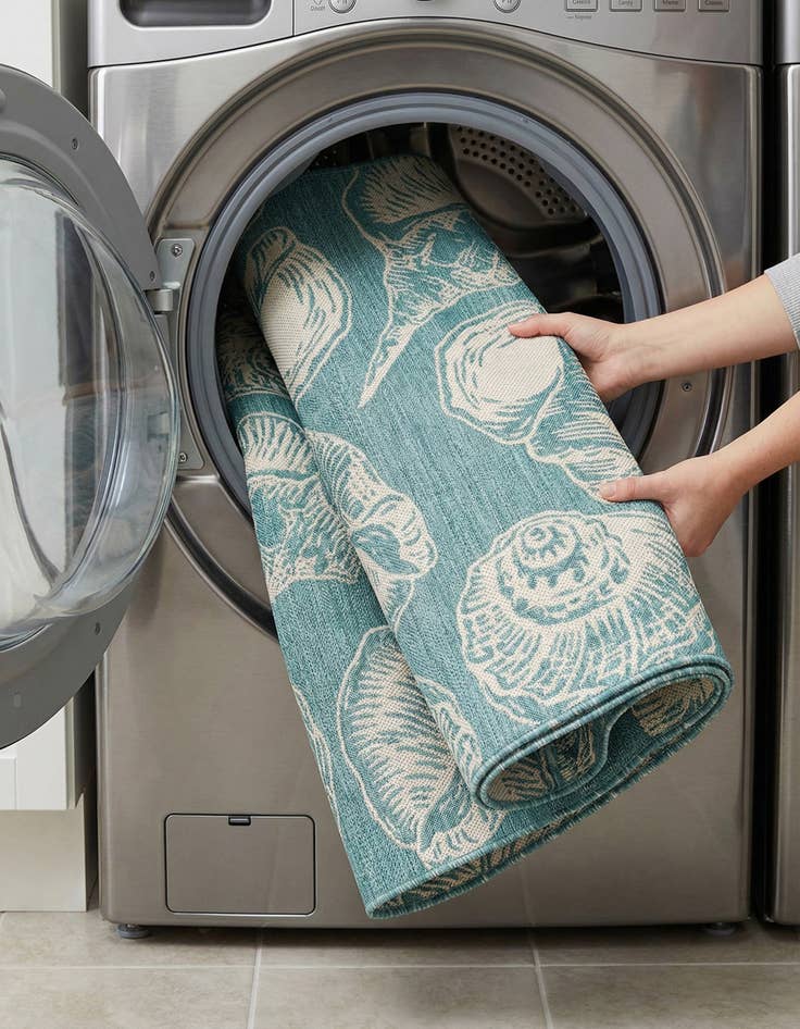 Detail image of  6' x 9'  Washable Coastal Indoor / Outdoor Rug