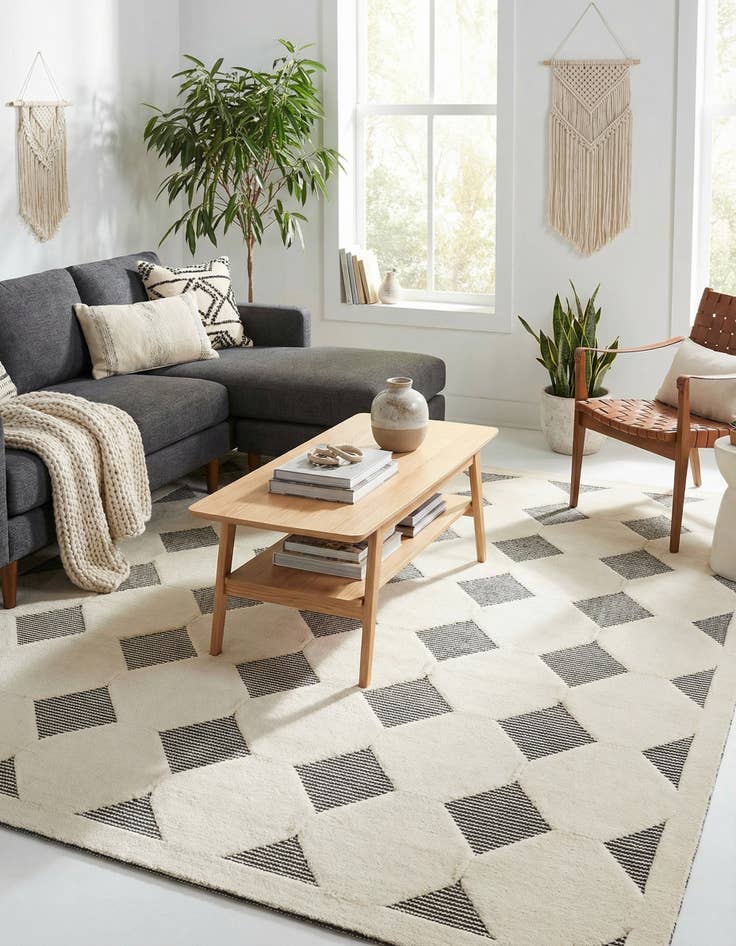 Detail image of 10' x 10' Prismatic Square Rug