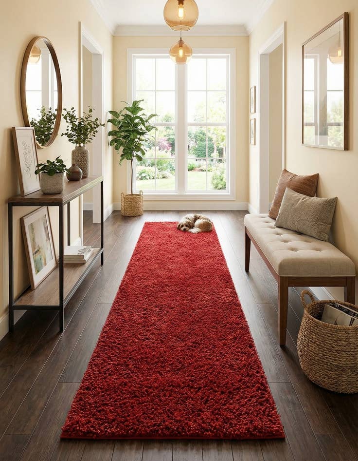 Detail image of  2' 6 x 19' 8 Everyday Shag Runner Rug