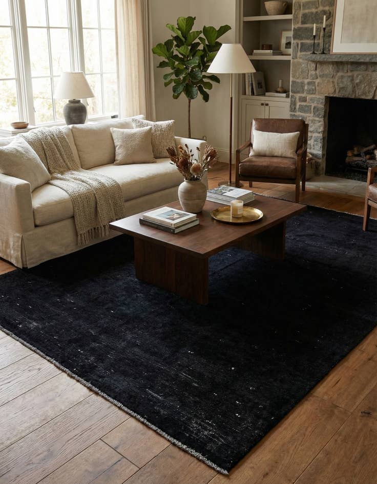 Detail image of 5' 1 x 7' 3  Hand Knotted Ultra Vintage Persian Wool Rug