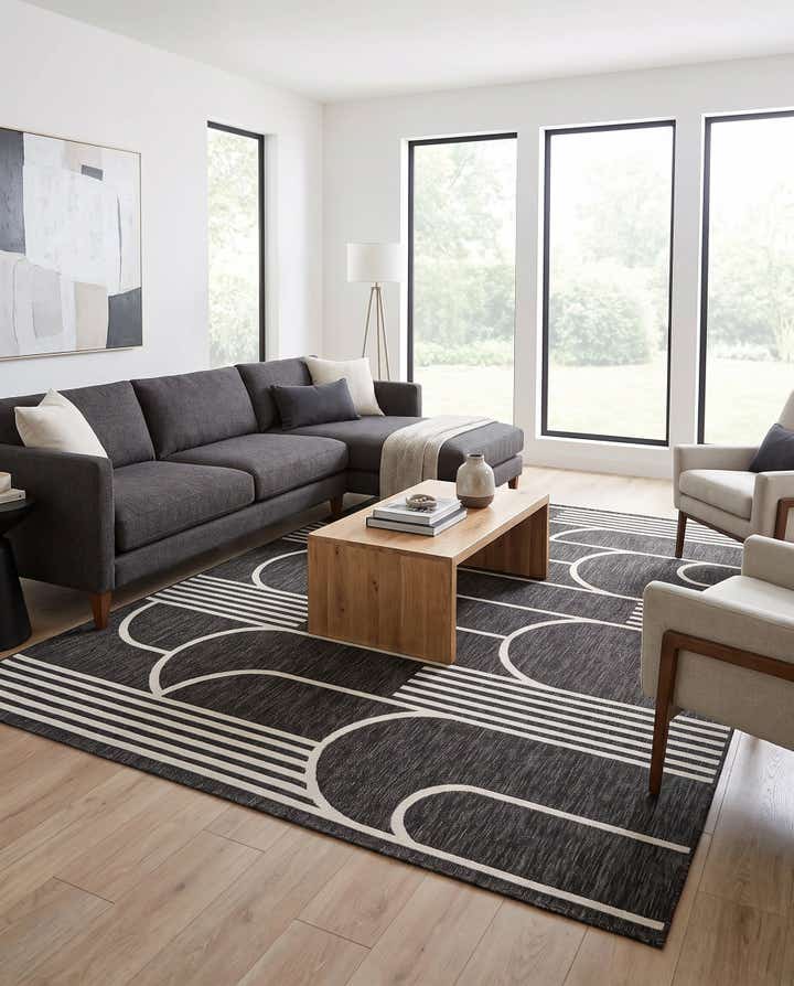 215cm x 305cm Facile à nettoyer Modern Tapis Intérieur / Extérieur