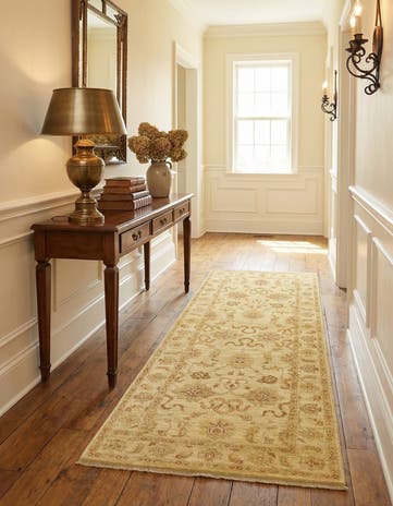 2' 5 x 6' 6 Hand Knotted Peshawar Ziegler Runner Rug