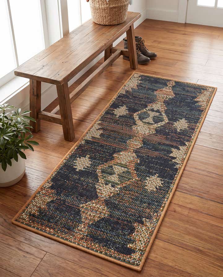 2' x 4' Easy-Clean Baja Indoor / Outdoor Runner Rug