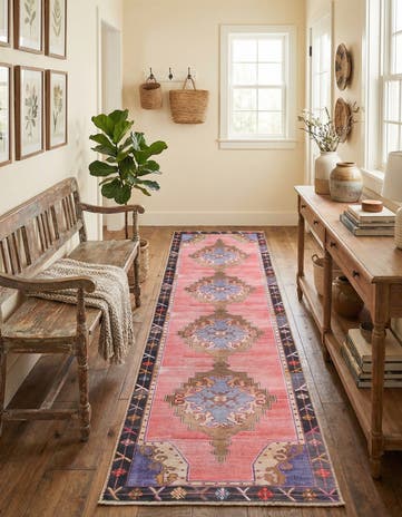 2' 6 x 12' Washable Timeless Runner Rug