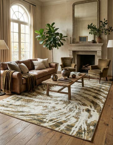 7' x 10' 4 Hand Knotted Ultra Vintage Persian Wool Rug